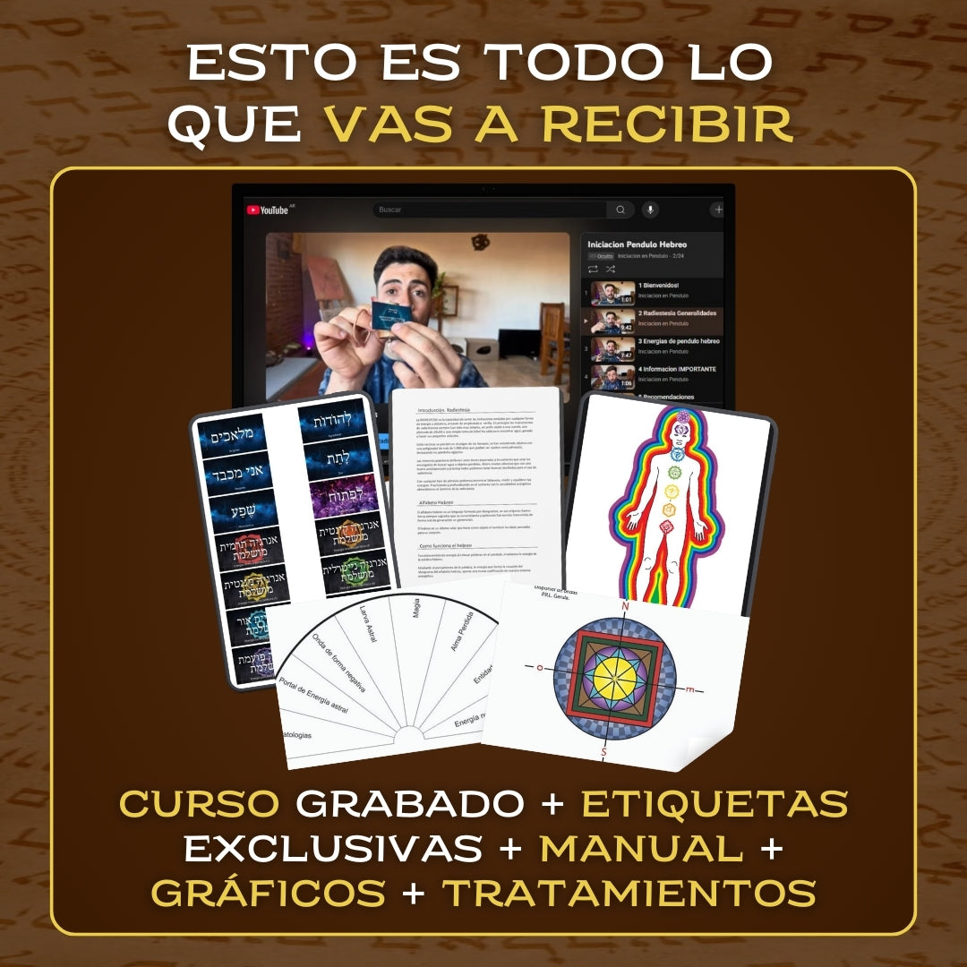 Iniciación en Péndulo Hebreo - Curso Grabado